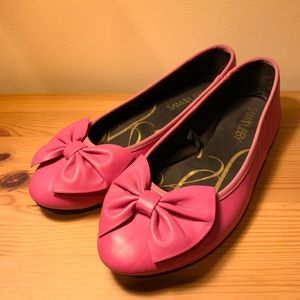 Sam & Libby Pink Ballet Bow Flats